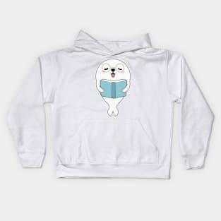 Seal at Reading one Book Kids Hoodie